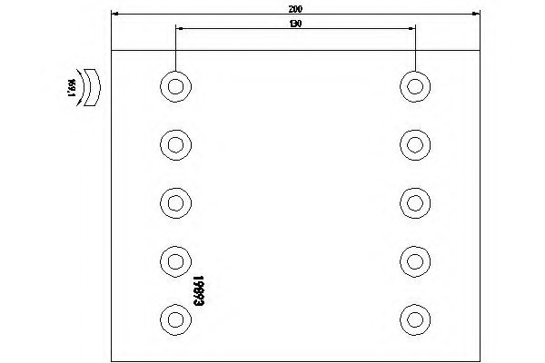 DON SJ/27/1 Brake Lining, drum brake